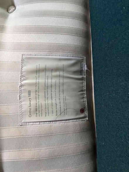 Photo of free Super king mattress John lewis (Willsden NW2) #2
