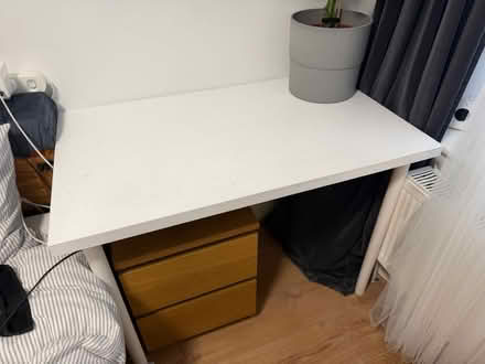 Photo of free IKEA White Desk – Must Go Today (75 Moreland Court NW2) #1