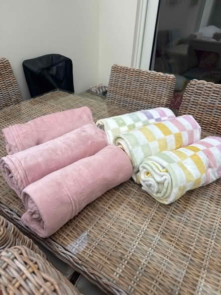 Photo of free 6 new fleece blankets (Bernards Heath AL1) #1