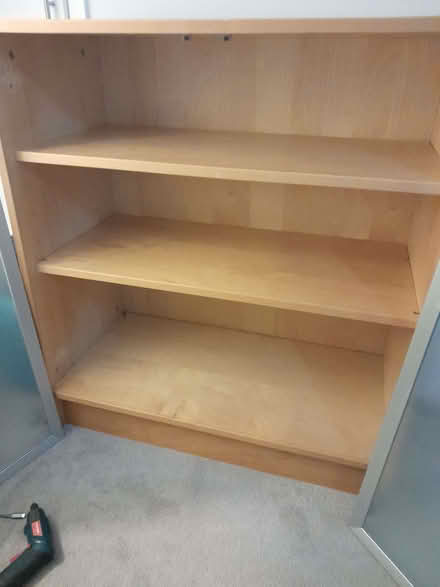 Photo of free Cupboard / bookshelf with frosted glass doors (Riverhead TN13) #2