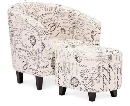 Photo of free Accent chair with matching ottoman (Oakland) #1