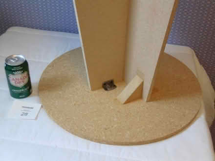 Photo of free round particle board table (Yonge & Mulock) #2