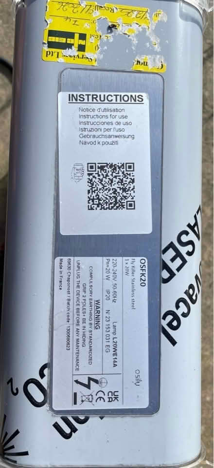 Photo of free Fly killer not working (Kirkstall LS5) #1