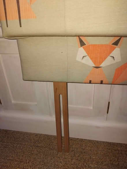Photo of free Headboard with foxes on light green background (Little Lyth SY3) #3