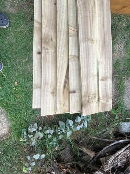Photo of free Five 2400mm x 150mm Feather edge fence boards (Tolworth KT6) #4