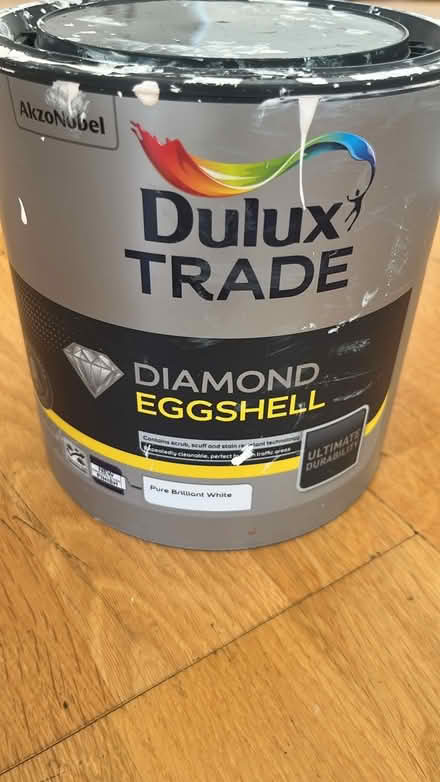 Photo of free Dulux pure brilliant white, 2l (Stepney E1) #1