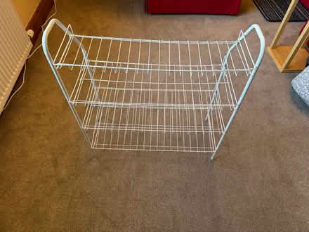 Photo of free White collapsible shoe rack (Penrith CA11) #4
