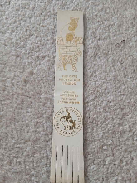 Photo of free Cats protection league leather bookmark (Langney BN23) #1
