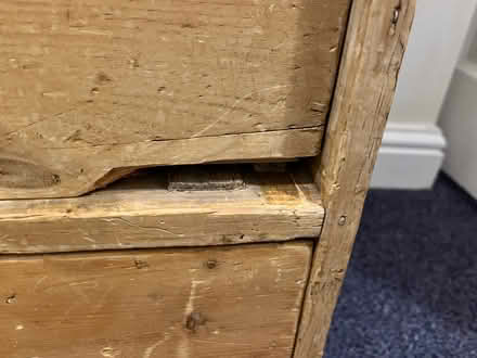 Photo of free Pine chest in need of tlc (Wisewood S6) #3