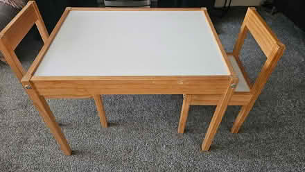 Photo of free Ikea childs table & chairs (Haydock WA11) #1