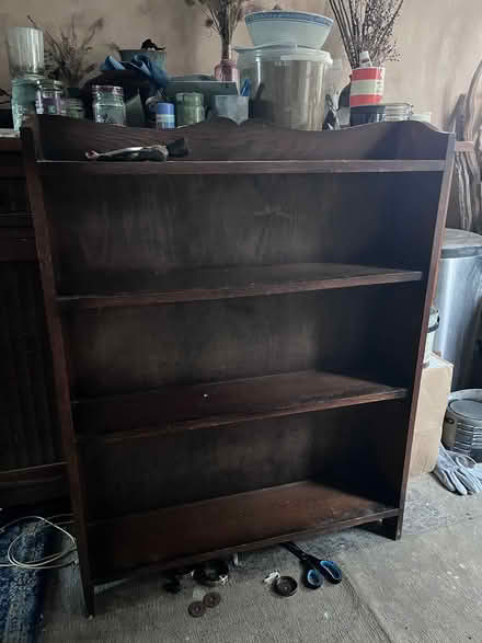 Photo of free Dark wood small bookcase (Kennington, Oxford, OX1) #1