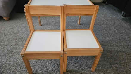 Photo of free Ikea childs table & chairs (Haydock WA11) #2