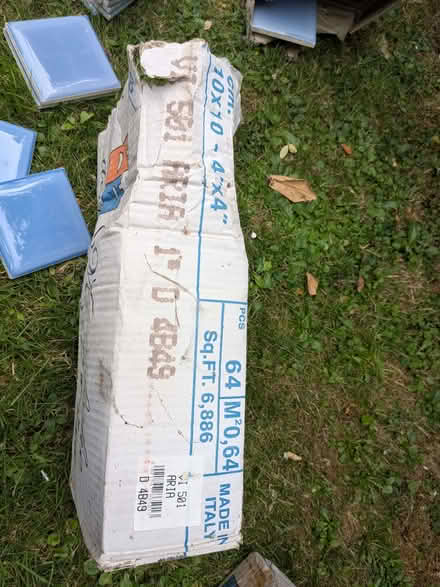 Photo of free Blue kitchen wall tiles (3 shades) (Kempshott RG22) #2