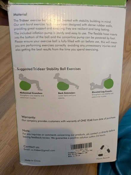 Photo of free Inflatable Exercise Ball (Stirchley B30) #2