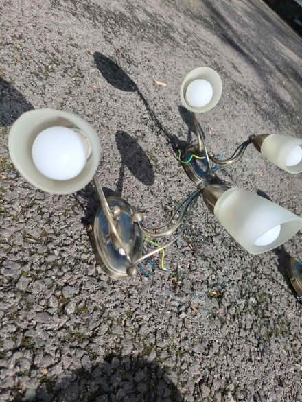 Photo of free 3 sets of wall lights with bulbs (Codnor DE5) #1