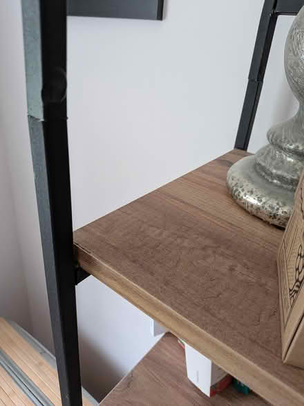 Photo of free Black metal bookshelf (W5) #4