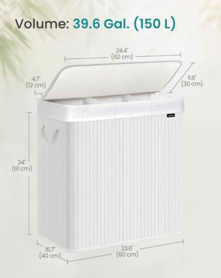 Photo of free White laundry hamper (NW3 3AX) #4