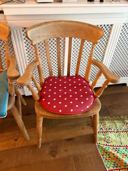 Photo of free 2 carver pine chairs (Raynes Park SW20) #2