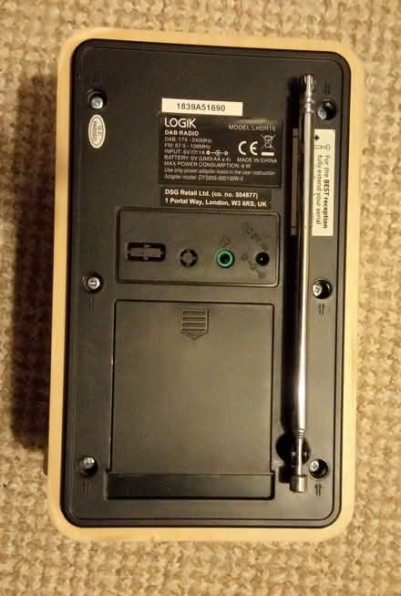 Photo of free LOGIK portable radio (Cutteslowe OX2) #2