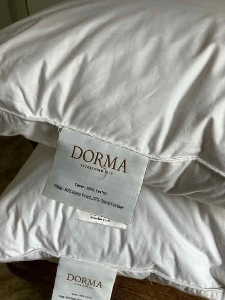 Photo of free 2 Goose-down pillows M/head River Area. (Maidenhead SL6) #4