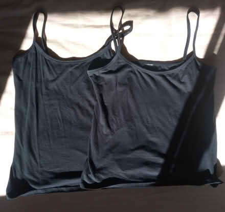 Photo of free two black cotton tank tops (Britannia) #1
