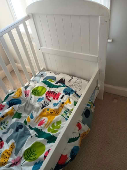 Photo of free White cot bed (Halifax HX3) #1