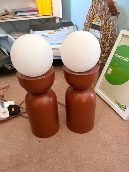 Photo of free 2 Brown Touch Table Lamps (Catcliffe S60) #2