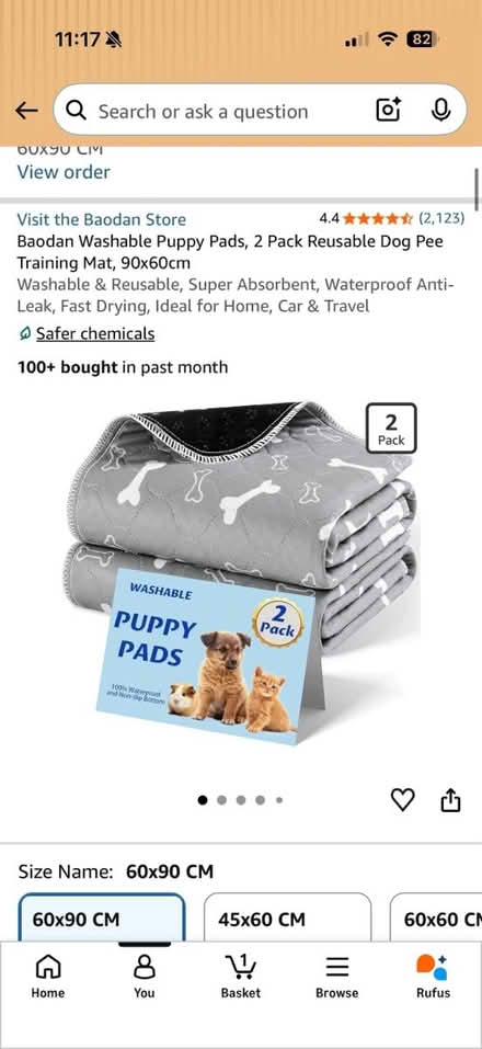 Photo of free Reusable washable puppy pads (Peasedown BA2) #2