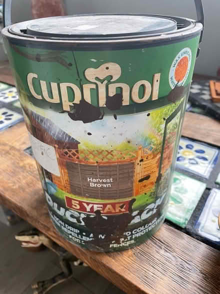 Photo of free Can of Cuprinol harvest brown , nearly full (East Dean BN20) #1