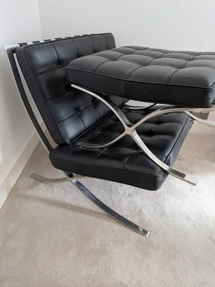 Photo of free Barcelona chair & foot rest (W5) #2