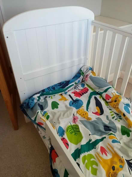 Photo of free White cot bed (Halifax HX3) #2
