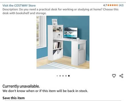 Photo of free Desk with Bookshelf and Storage (fulwood PR2) #3