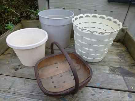 Photo of free Plant pots & trug (Rattray PH10) #1
