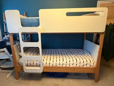 Photo of free Linus Bunk Bed + 2 IKEA Mattresses (East Dulwich, SE22) #1