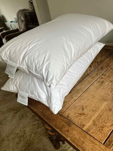 Photo of free 2 Goose-down pillows M/head River Area. (Maidenhead SL6) #1