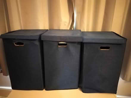 Photo of free Blue storage boxes x 3 (Redmarley, GL19 3ND) #2