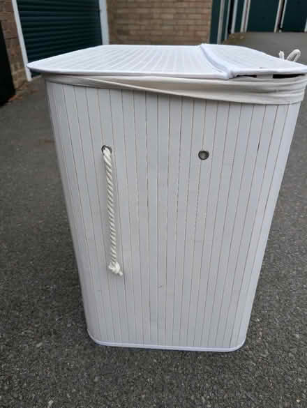 Photo of free White laundry hamper (NW3 3AX) #3
