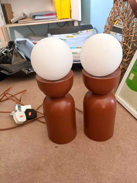 Photo of free 2 Brown Touch Table Lamps (Catcliffe S60) #1