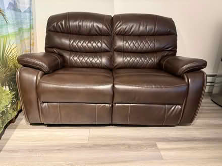 Photo of free Recliner loveseat - faux leather (Oakland) #1