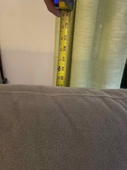 Photo of free Grey couch must go today 10/3 (Grove St x Cass St Sidewalk) #4