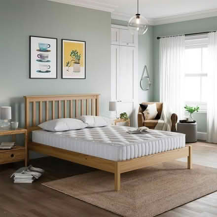 Photo of wooden double bed frame (Kendal LA9) #1