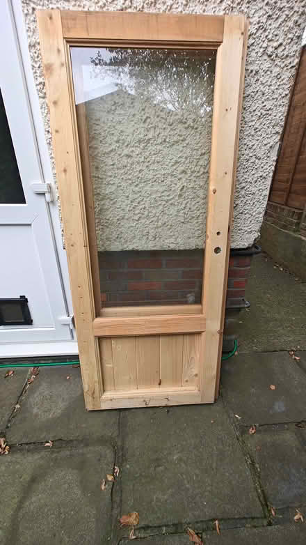 Photo of free Two (left/right) summerhouse part glazed wooden doors (Penn HP10) #1