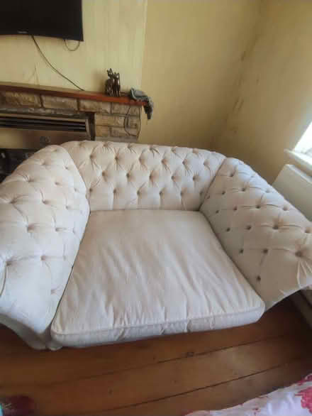 Photo of free Ivory Sofa - Good condition (Woodlands TW7) #2