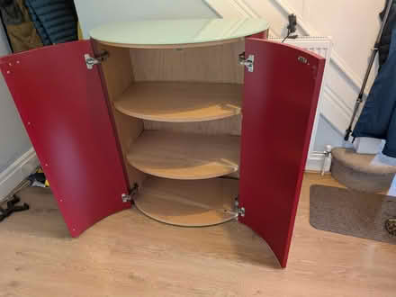 Photo of free Cabinet with red lacquered body (Cheadle SK8) #1