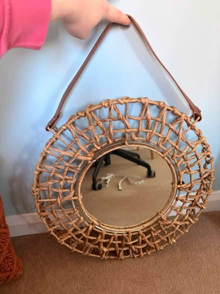 Photo of free Wicker Mirror (Catcliffe S60) #1