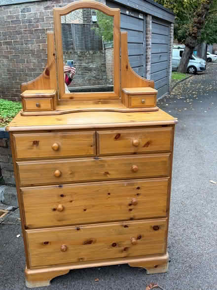 Photo of free Ducal chest of drawer & mirror set (Kensington W14) #1
