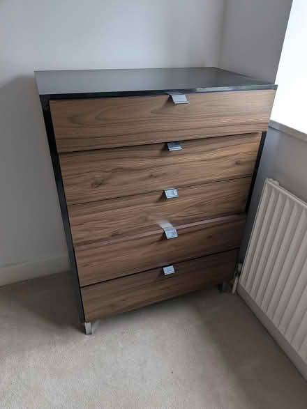 Photo of free Black & brown chest of drawers (W5) #1