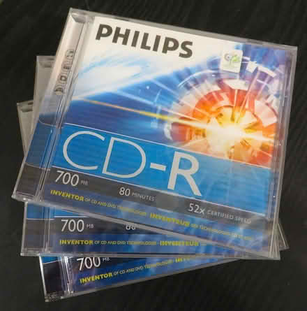 Photo of free Three CD-R discs, unopened, unused, in original packaging. (Addiscombe CR0) #1