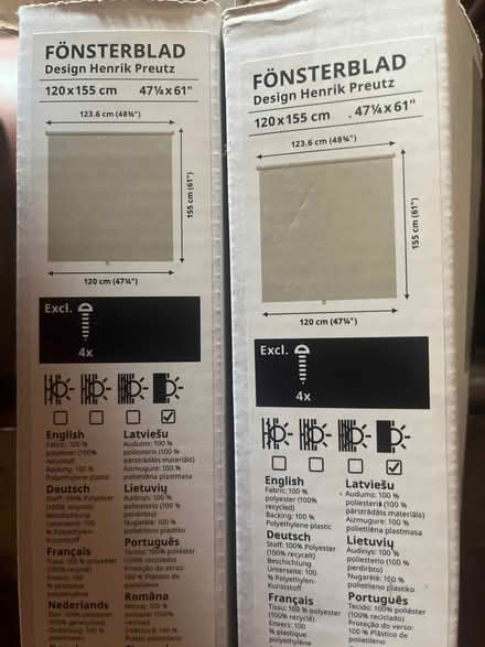 Photo of free 2x IKEA Fonsterblad blinds (Stroud GL5) #1