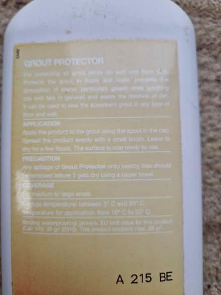 Photo of free Grout protector (Rusthall, TN4) #2
